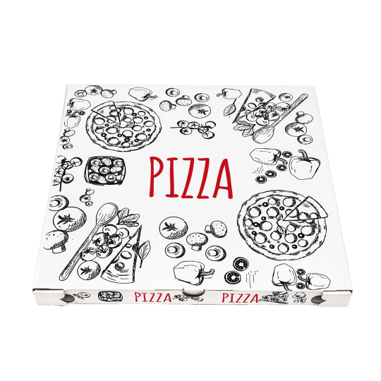 Kutija za pizzu 26×26 bijela